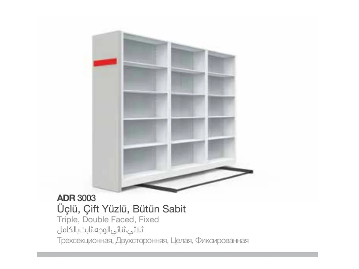 Üçlü Kompakt Kısa Tip - Çift Yüzlü, Bütün Sabit